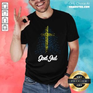 Perfect God Jul Sweden Flag Tree Shirt