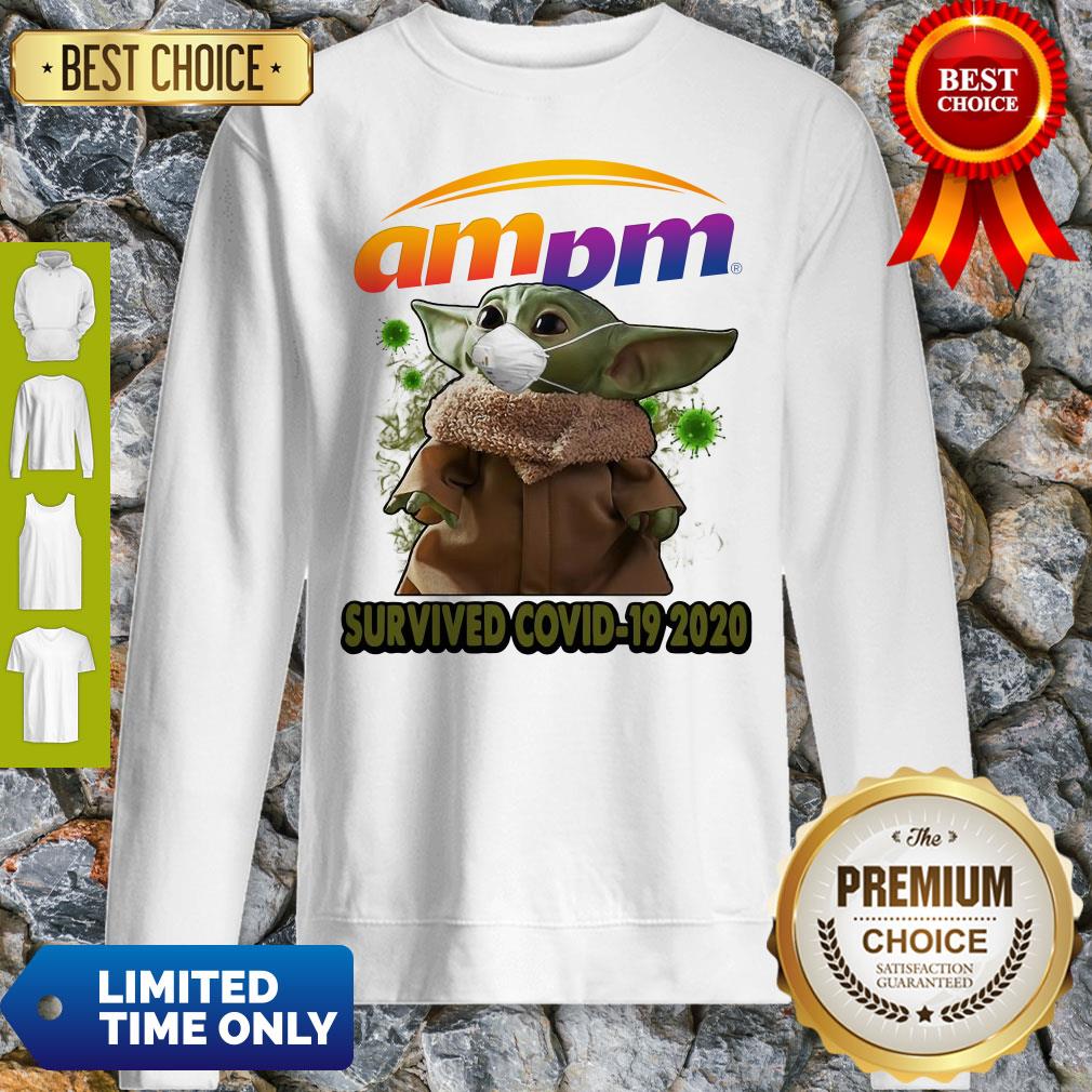 Baby Yoda Mask Am Pm Survived COVID-19 2020 Shirt
