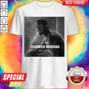 Rip Chadwick Boseman Black Panther 1977-2020 Thank You For The Memories Signature Shirt
