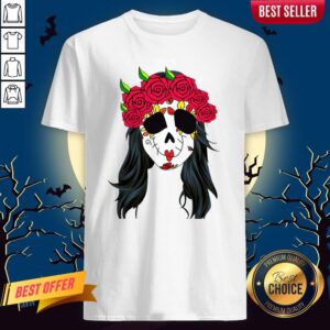 Day Of Dead Mask Lady Skull Halloween Muertos Shirt