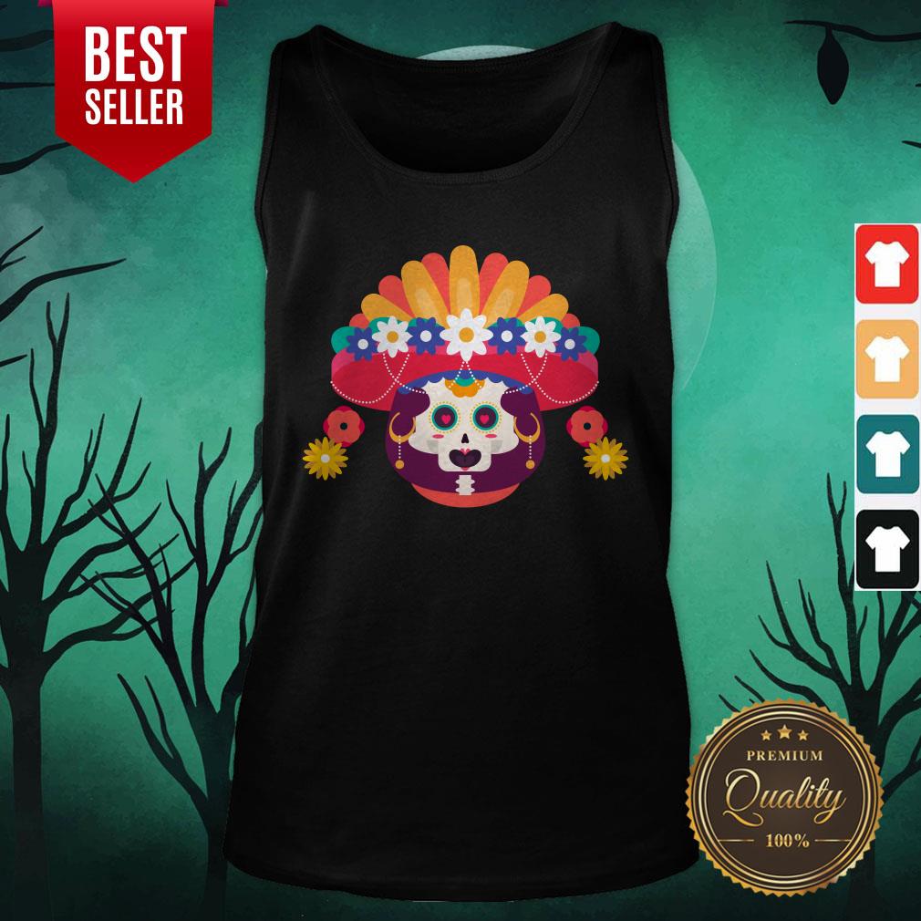 Skeleton Woman Day Of The Dead Muertos Shirt