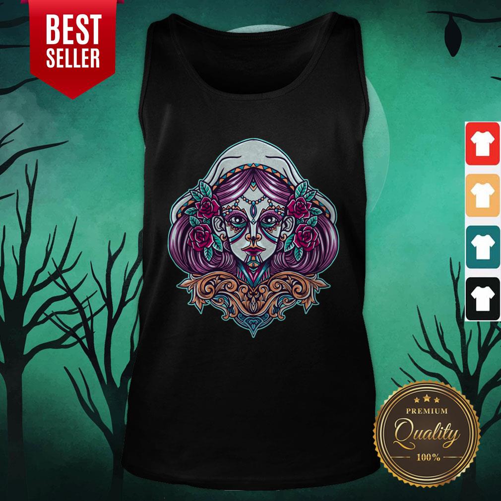 Sugar Skull Woman Day Dead Dia De Muertos Mexican Holiday Shirt