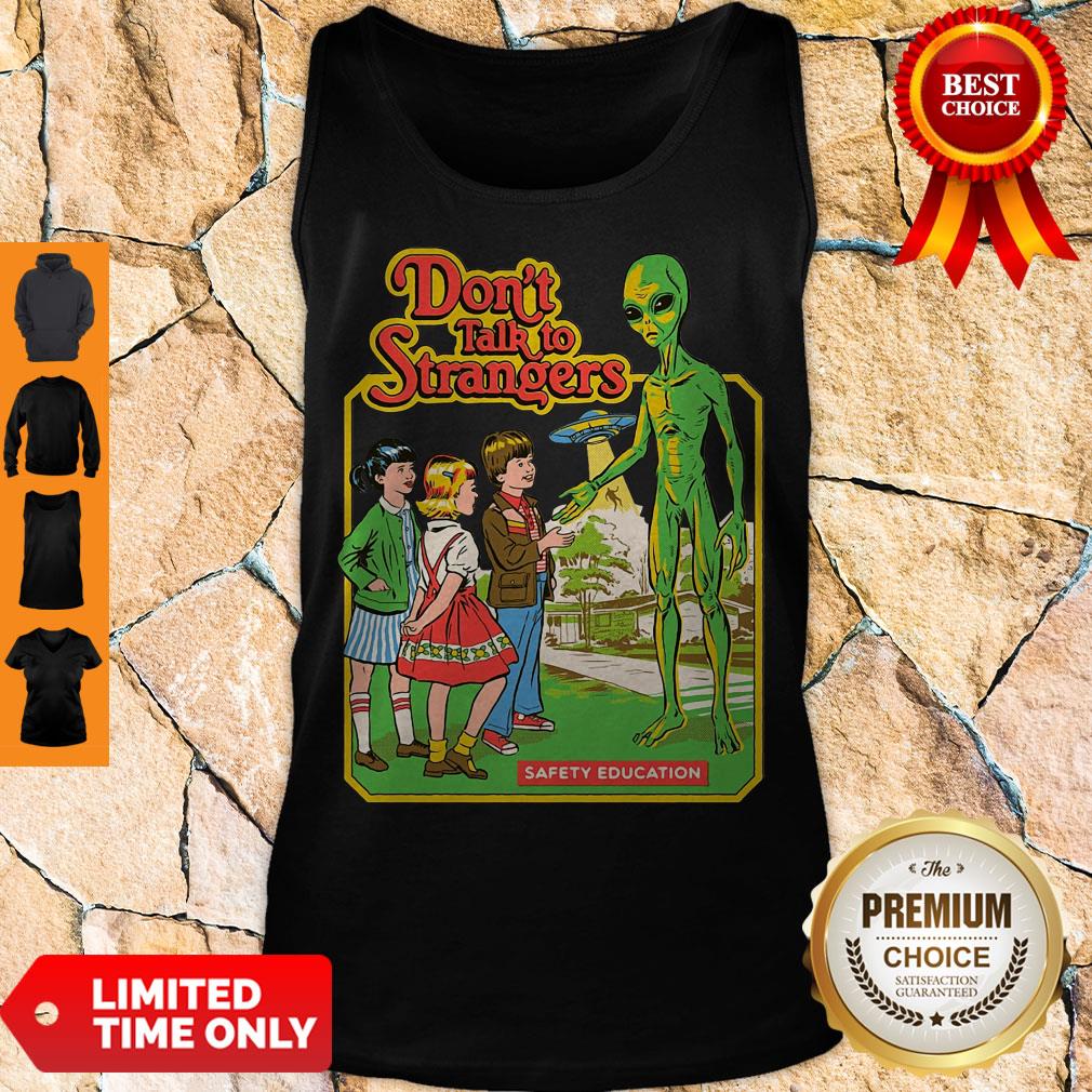 Awesome Don’t Talk To Strangers Ringer Safety Education Shirt