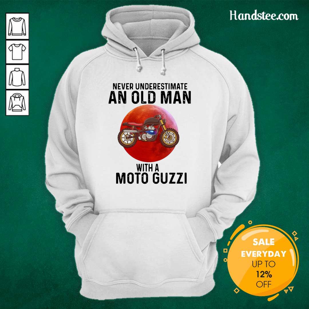 Tense Old Man With A Moto Guzzi 3 Shirt