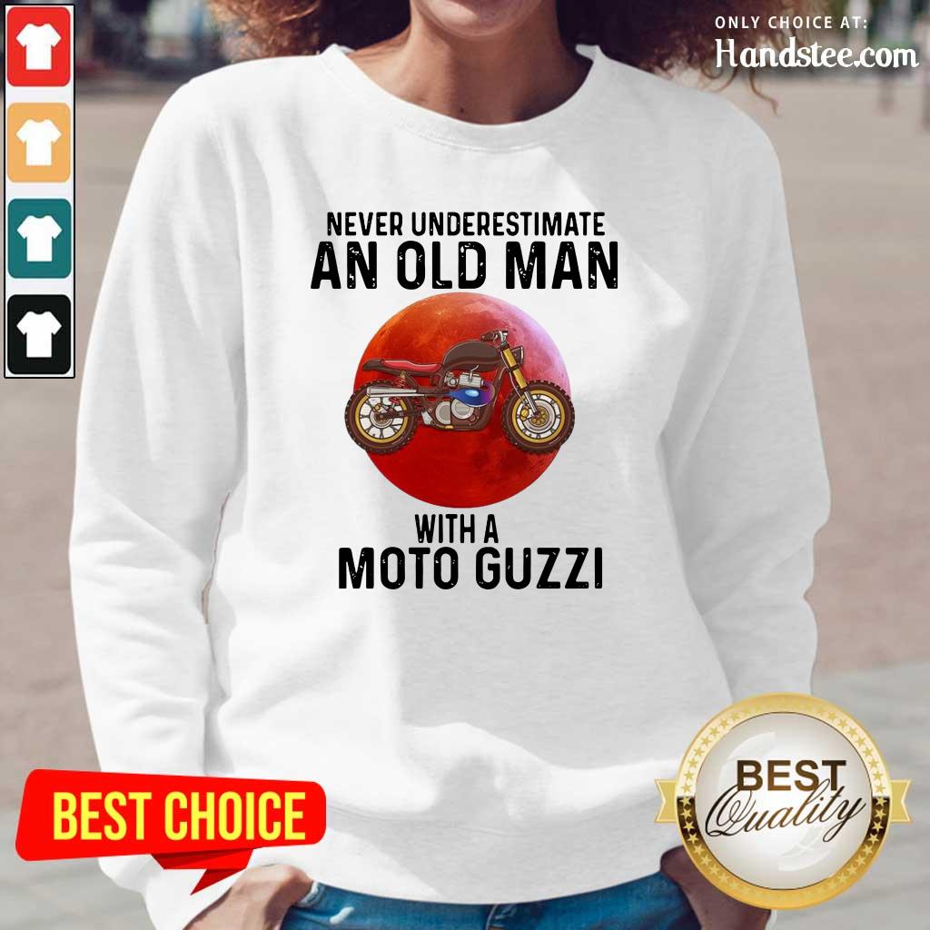 Tense Old Man With A Moto Guzzi 3 Shirt