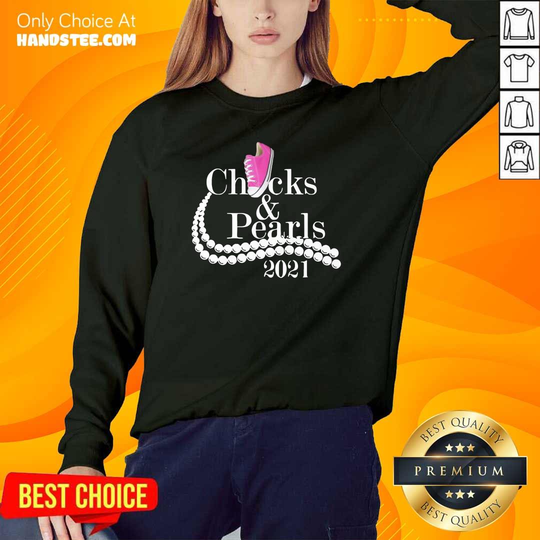 Tense Teacher Chucks And Pearls 2021 TShirt
