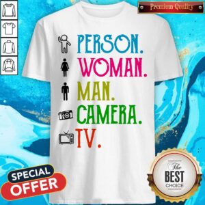 Person Woman Man Camera TV Song Shirt
