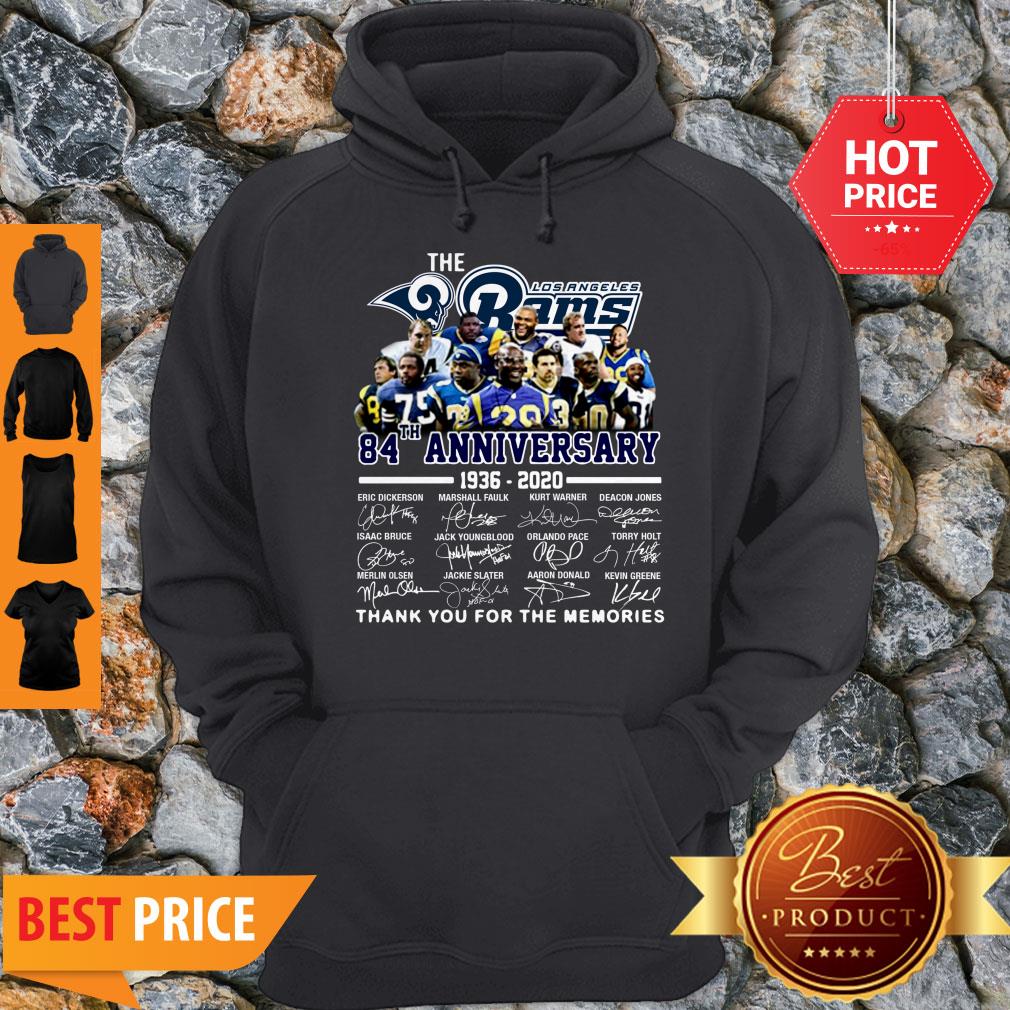 The Los Angeles Rams 84th Anniversary 1936-2020 All Signature Shirt