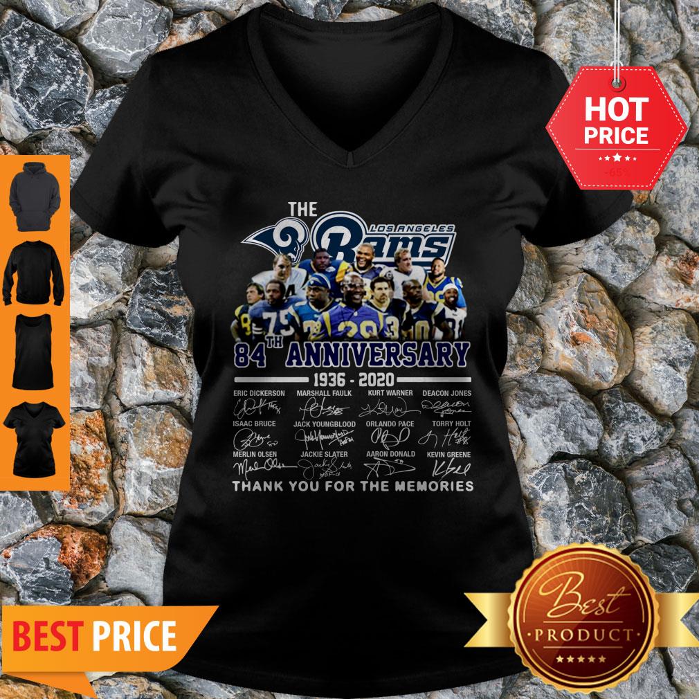 The Los Angeles Rams 84th Anniversary 1936-2020 All Signature Shirt