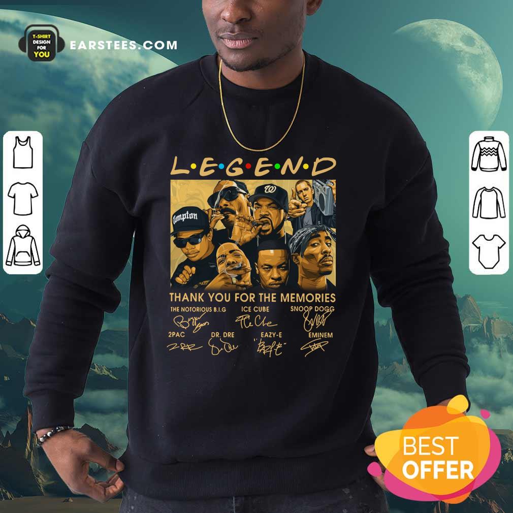 The Rapper Legend Signatures Thank You For The Memories Shirt