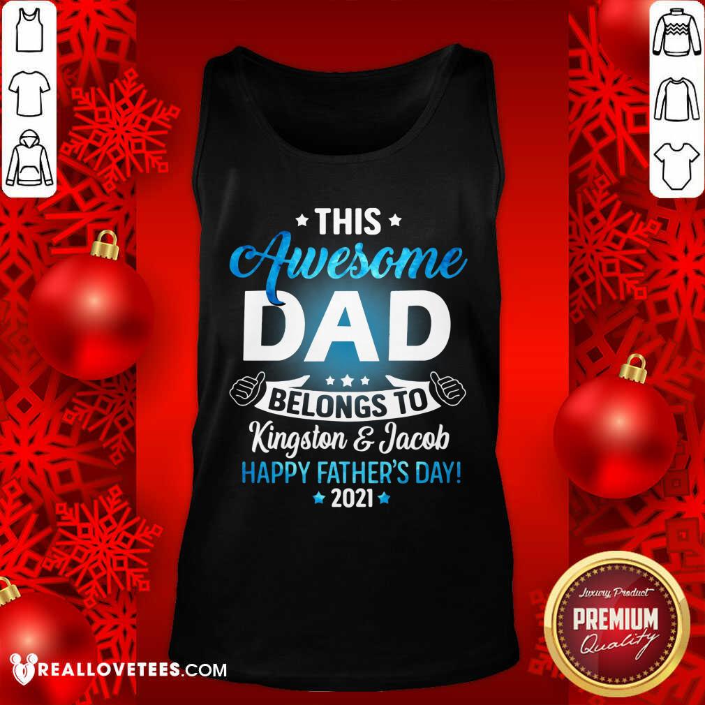 This Awesome Dad Belongs To Happy Fathers Day Shirt