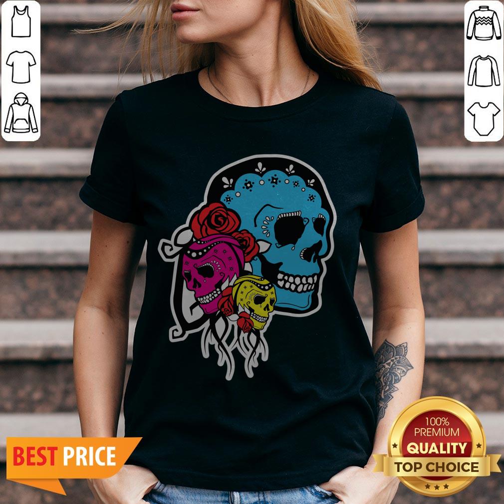 Thrice The Death Dia De Los Muertos Sugar Skull Shirt