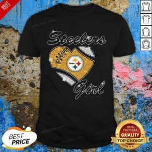 Official Pittsburgh Steelers Girl Heart Diamond Shirt