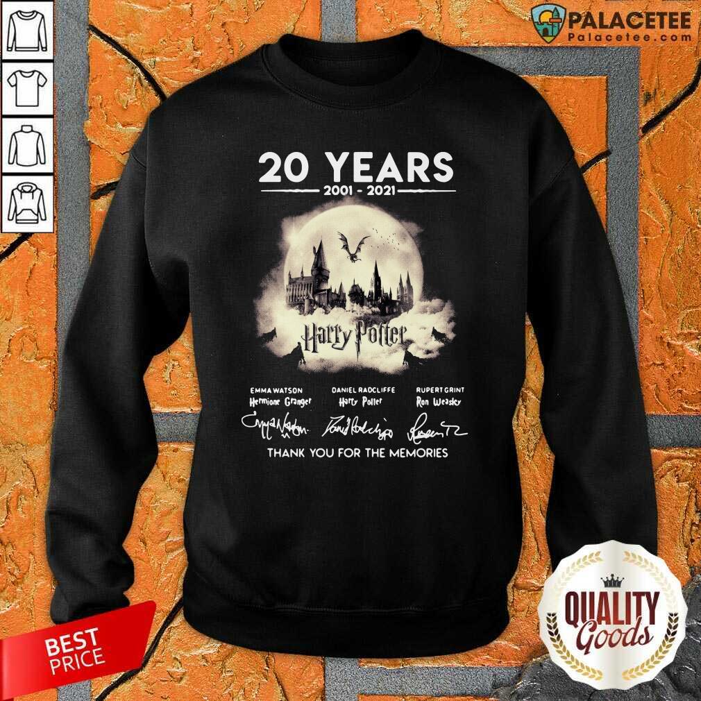 Top 20 Years Of Harry Potter 2001 2021 Thank You For The Memories Shirt