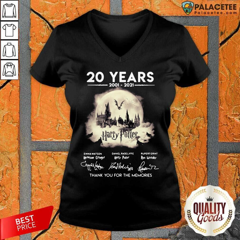 Top 20 Years Of Harry Potter 2001 2021 Thank You For The Memories Shirt