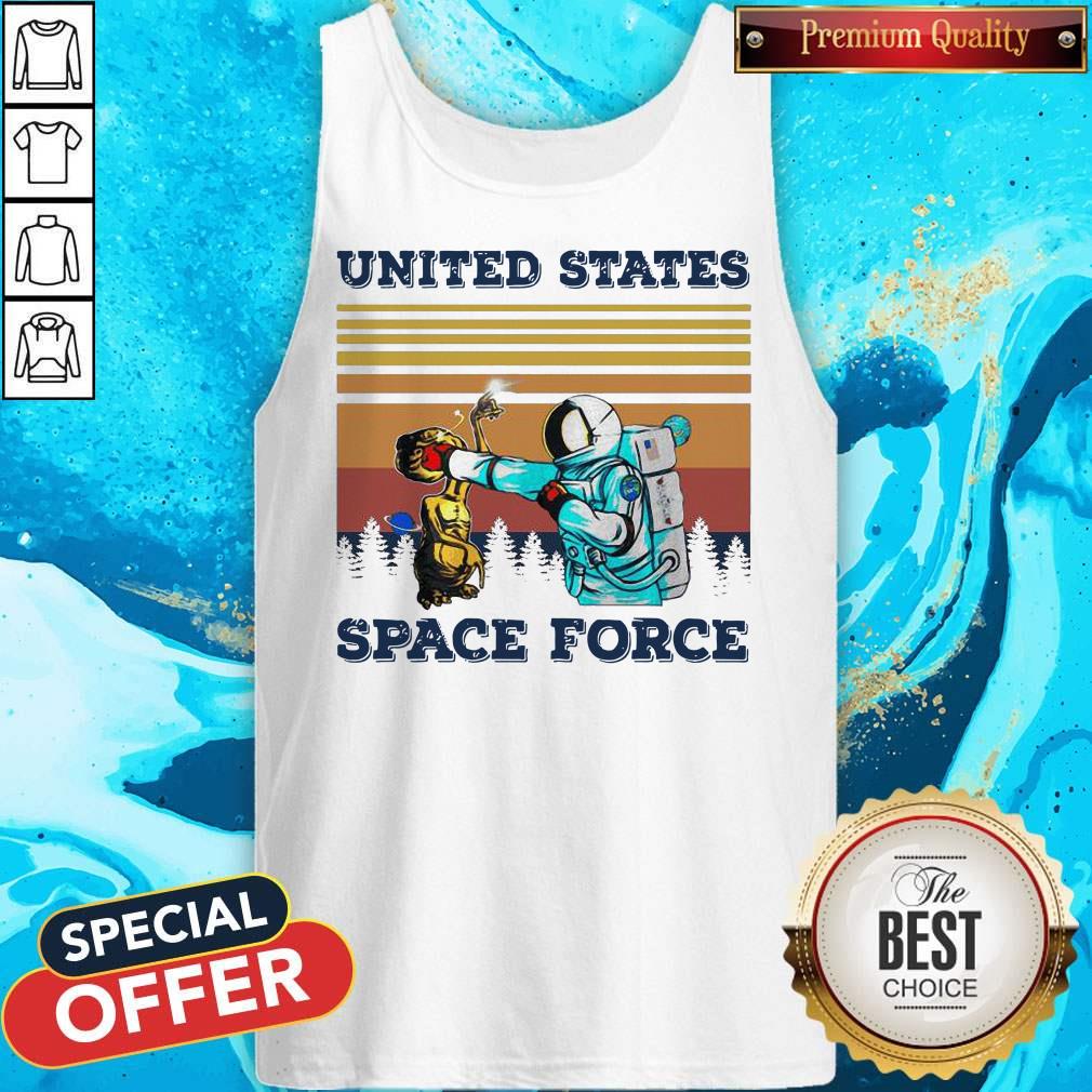 Top Astronaut Punch Alien In The Face United States Space Force Vintage Shirt
