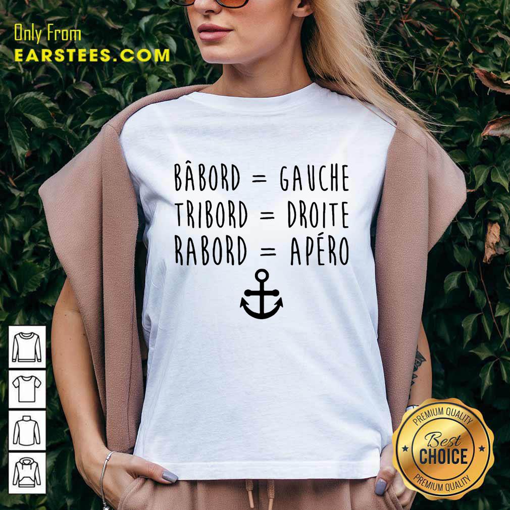 Top Bâbord Gauche Tribord Droite Anchor Shirt