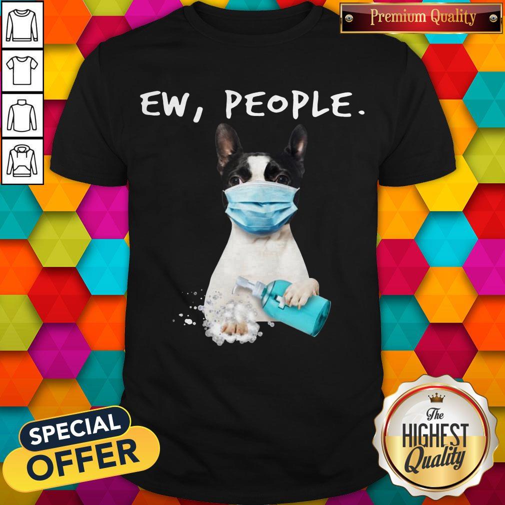 Top Boston Terrier Face Mark Ew People Shirt