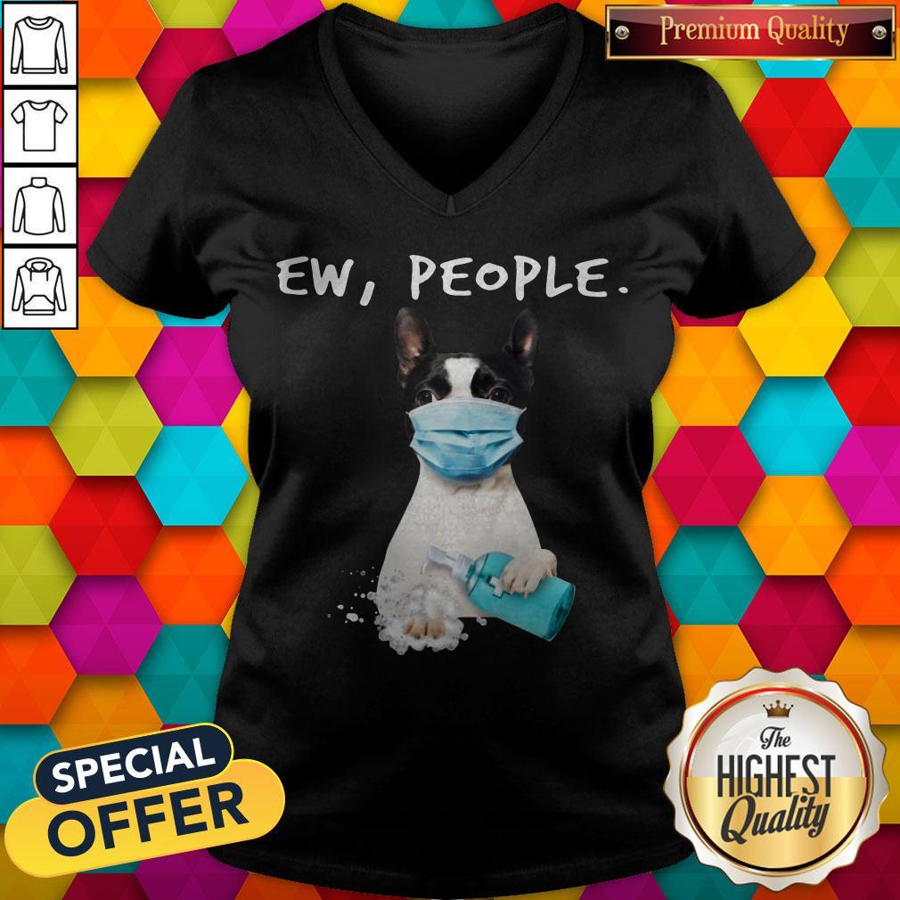 Top Boston Terrier Face Mark Ew People Shirt