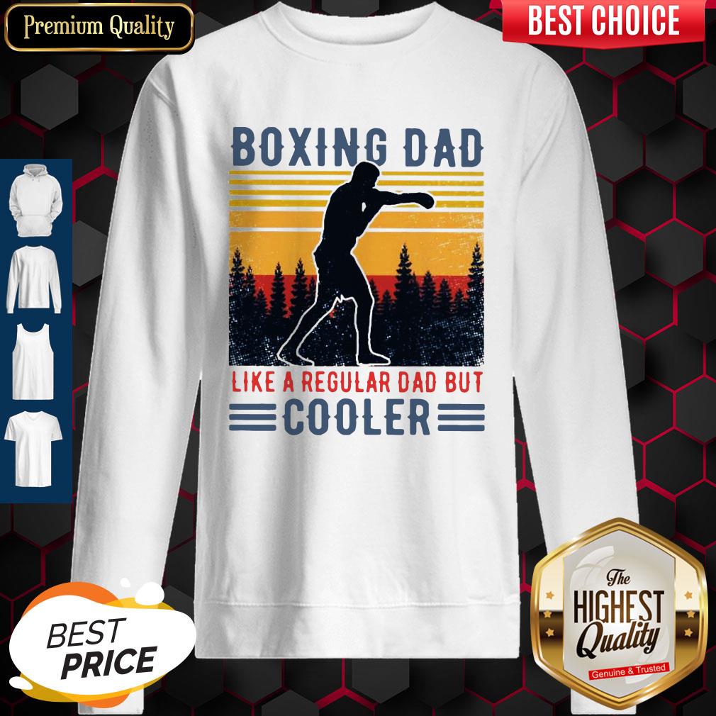 Top Boxing Dad Like A Regular Dad But Cooler Vintage Shirt