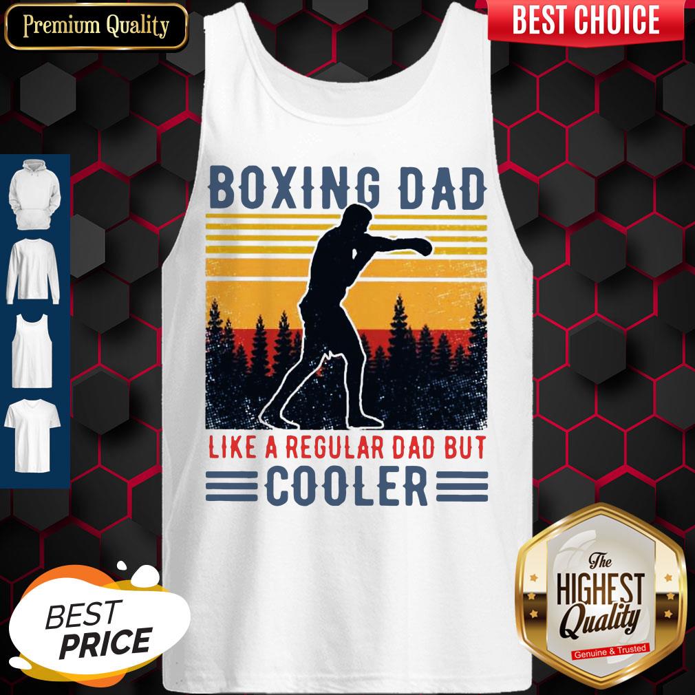 Top Boxing Dad Like A Regular Dad But Cooler Vintage Shirt