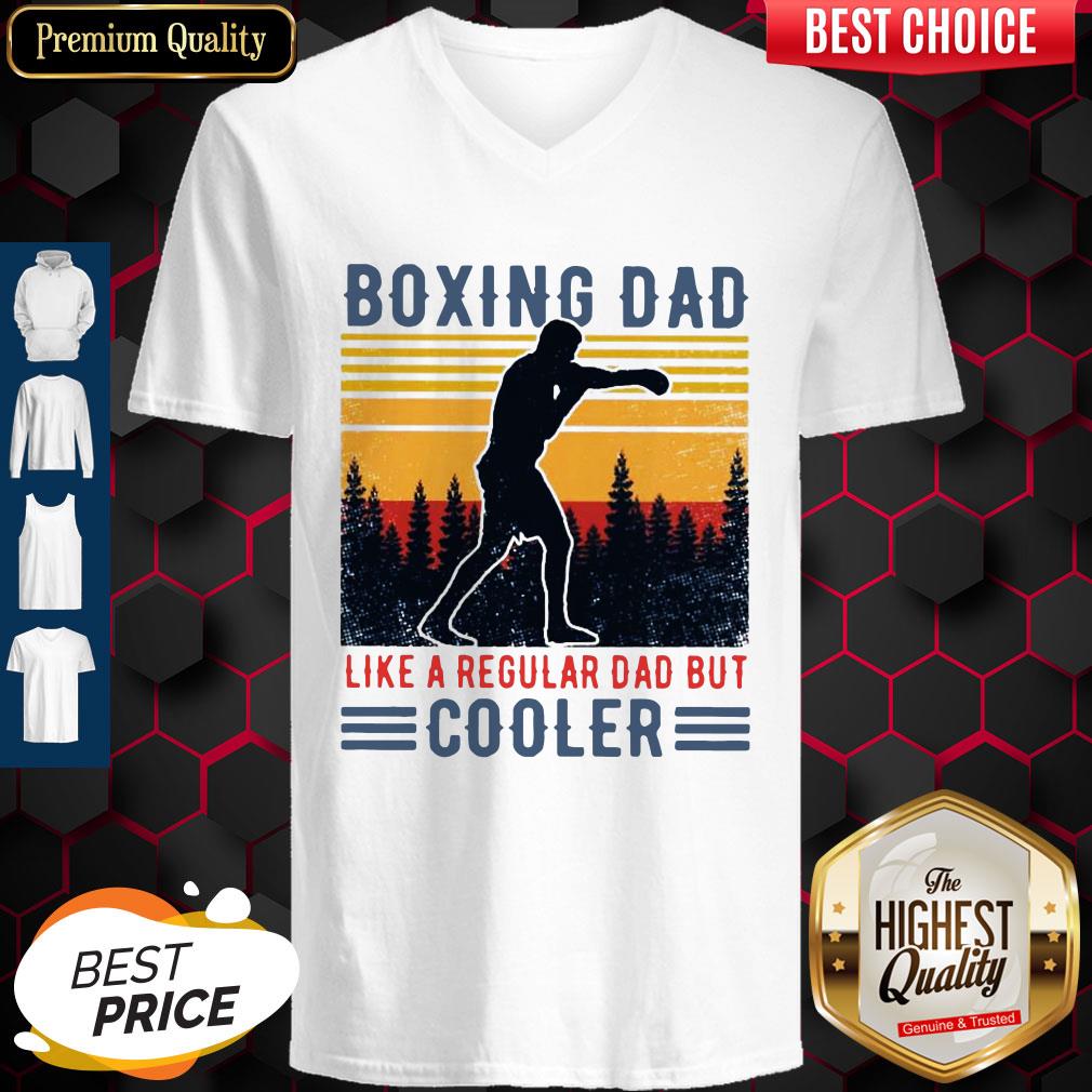 Top Boxing Dad Like A Regular Dad But Cooler Vintage Shirt