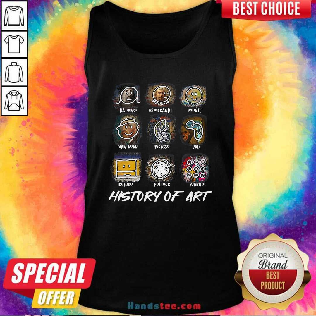 Top Da Vinci Rembrandt Monej Van Gogh Picasso Dali History Of Art Shirt