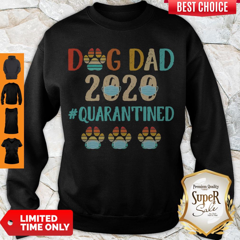 Top Dog Dad 2020 Mask #Quarantined Vintage Shirt