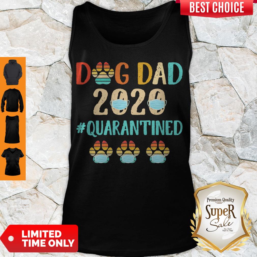 Top Dog Dad 2020 Mask #Quarantined Vintage Shirt