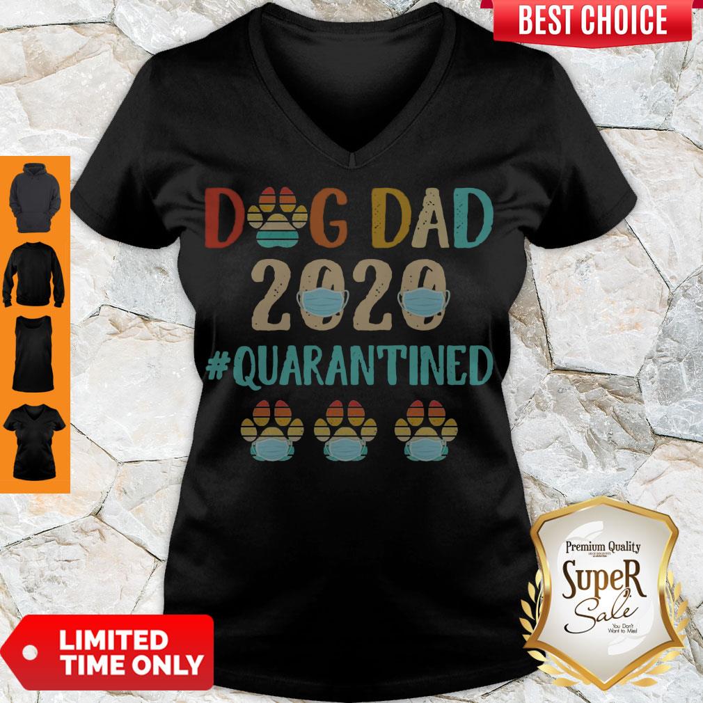 Top Dog Dad 2020 Mask #Quarantined Vintage Shirt