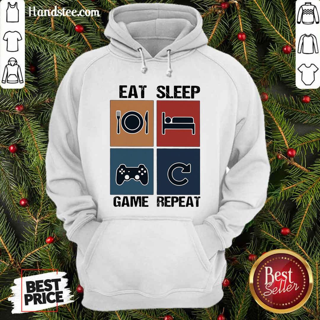 Top Eat Sleep Game Repeat Vintage Shirt