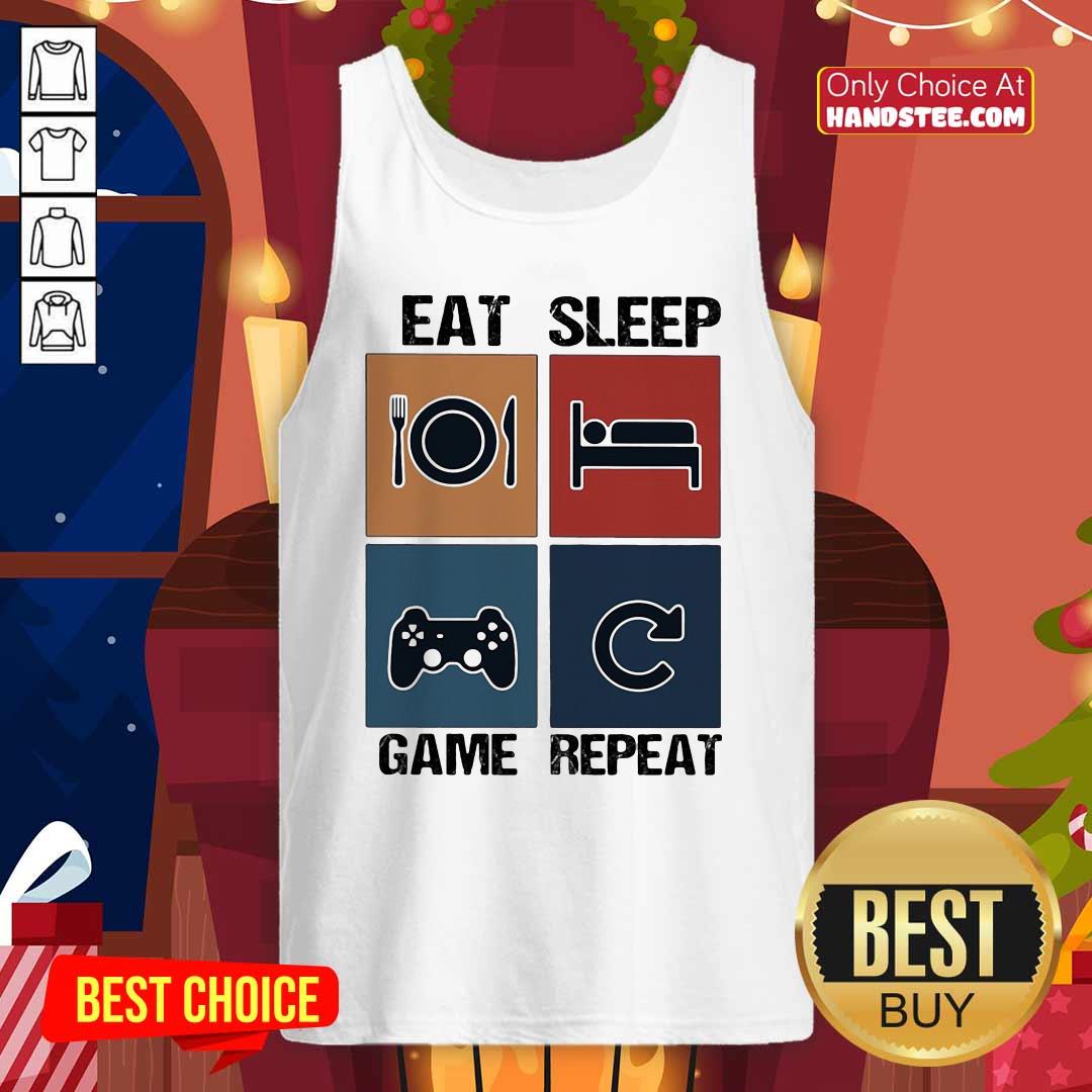 Top Eat Sleep Game Repeat Vintage Shirt