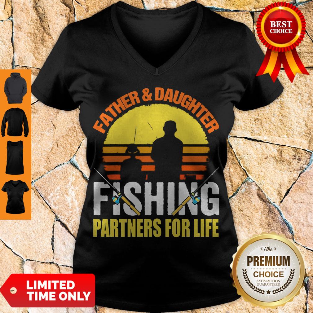 Top Father Daughter Fishing Partners For Life Vintage Shirt