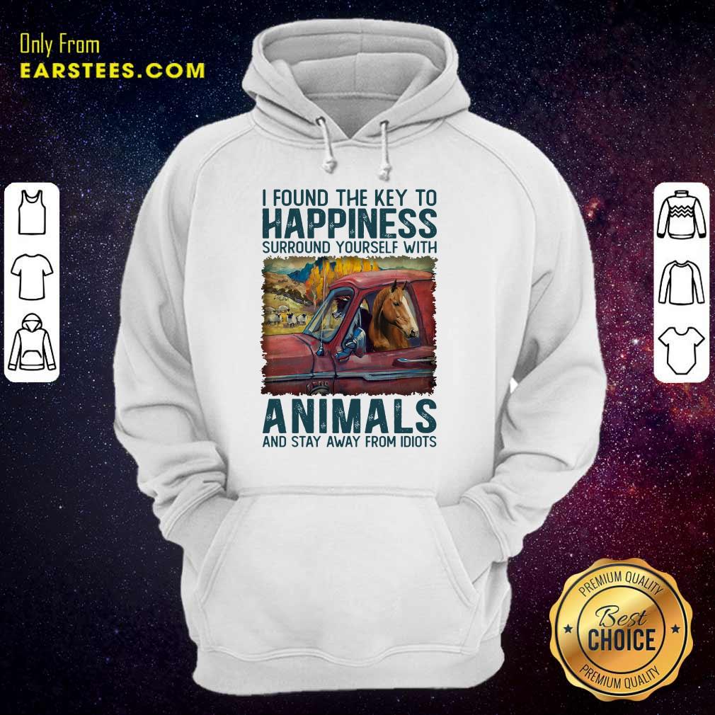 Top Horse I Found The Key To Happiness Animals Shirt