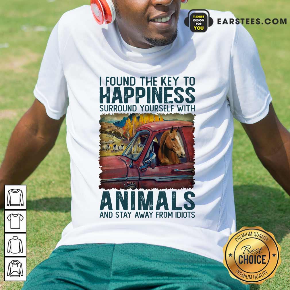 Top Horse I Found The Key To Happiness Animals Shirt