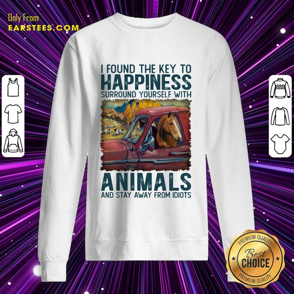 Top Horse I Found The Key To Happiness Animals Shirt