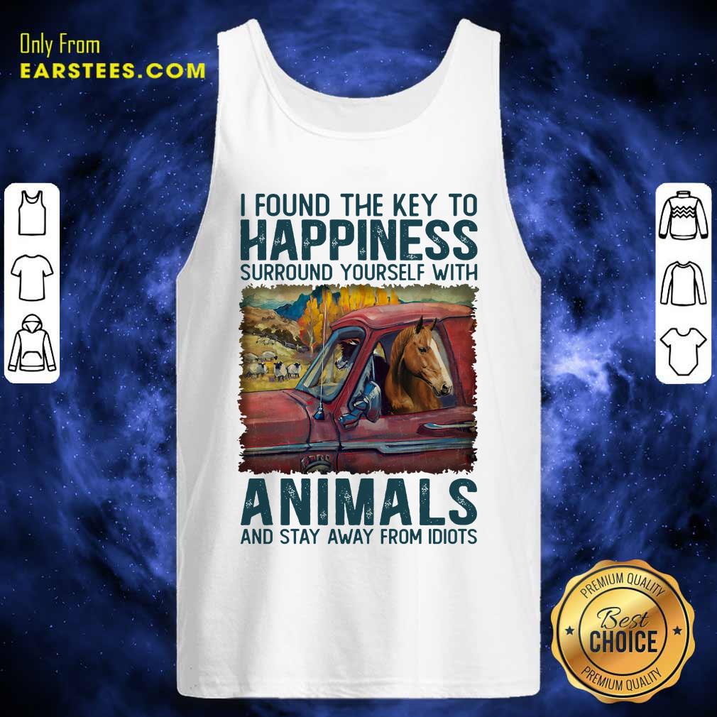 Top Horse I Found The Key To Happiness Animals Shirt