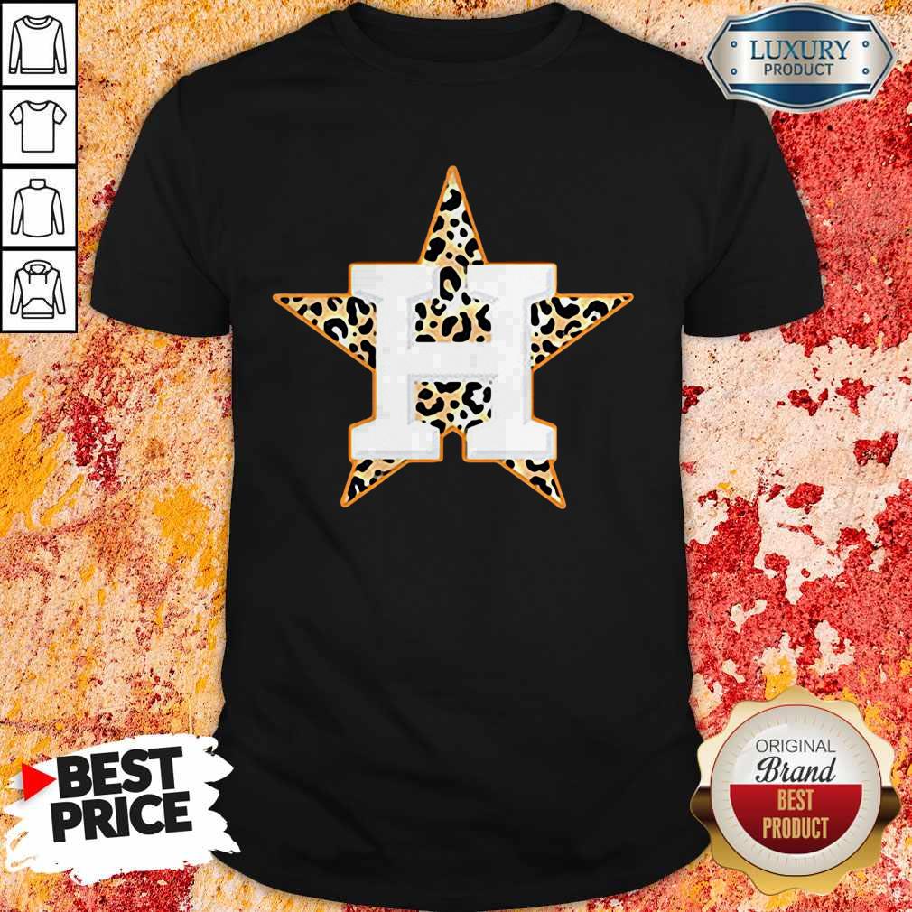 Top Houston Astros Leopard Shirt