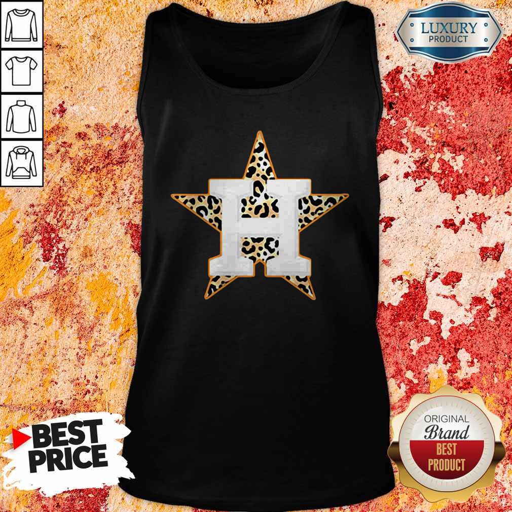Top Houston Astros Leopard Shirt