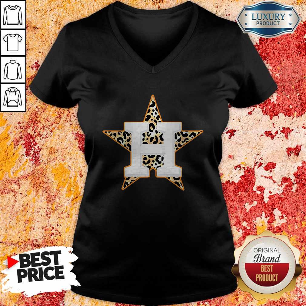 Top Houston Astros Leopard Shirt