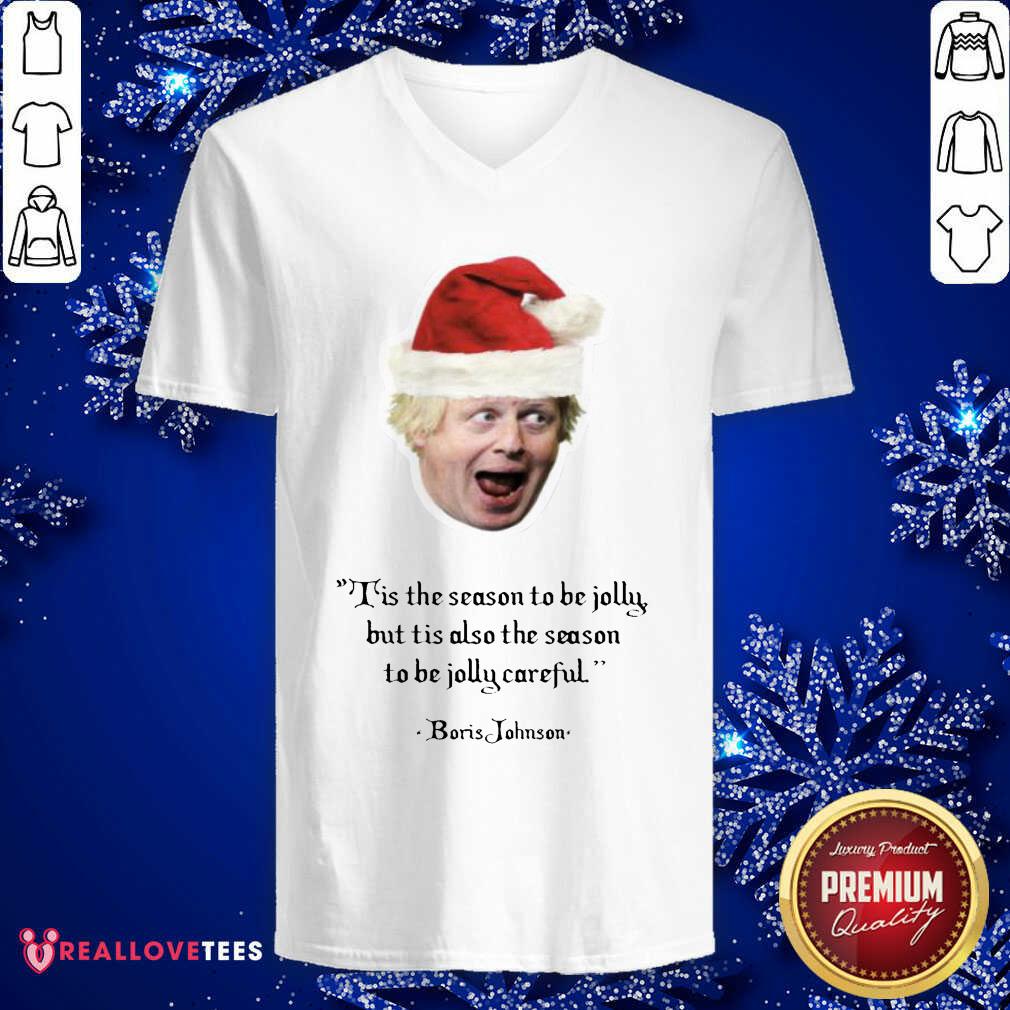 Top It’s The Season To Be Jolly Boris Jumper Boris Johnson Christmas Shirt