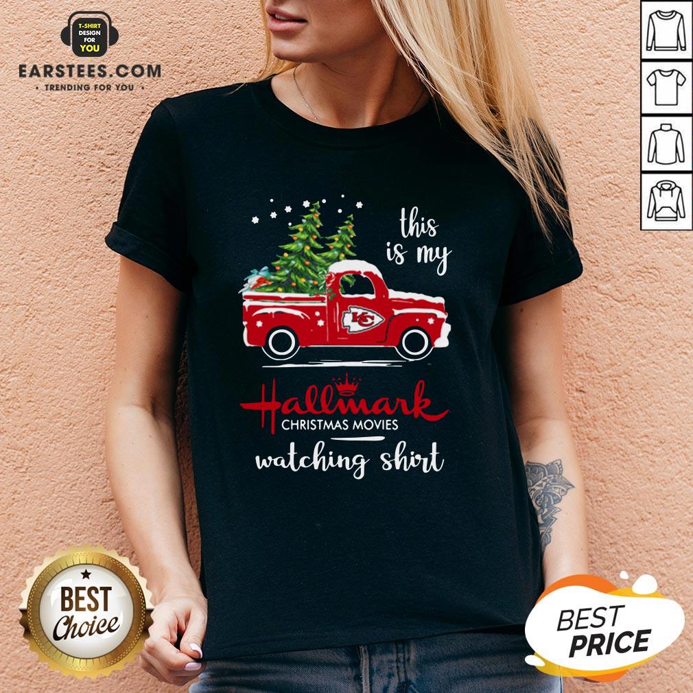 Top Kansas City Chiefs This Is My Hallmark Christmas Movies Watching 2021 Shirt