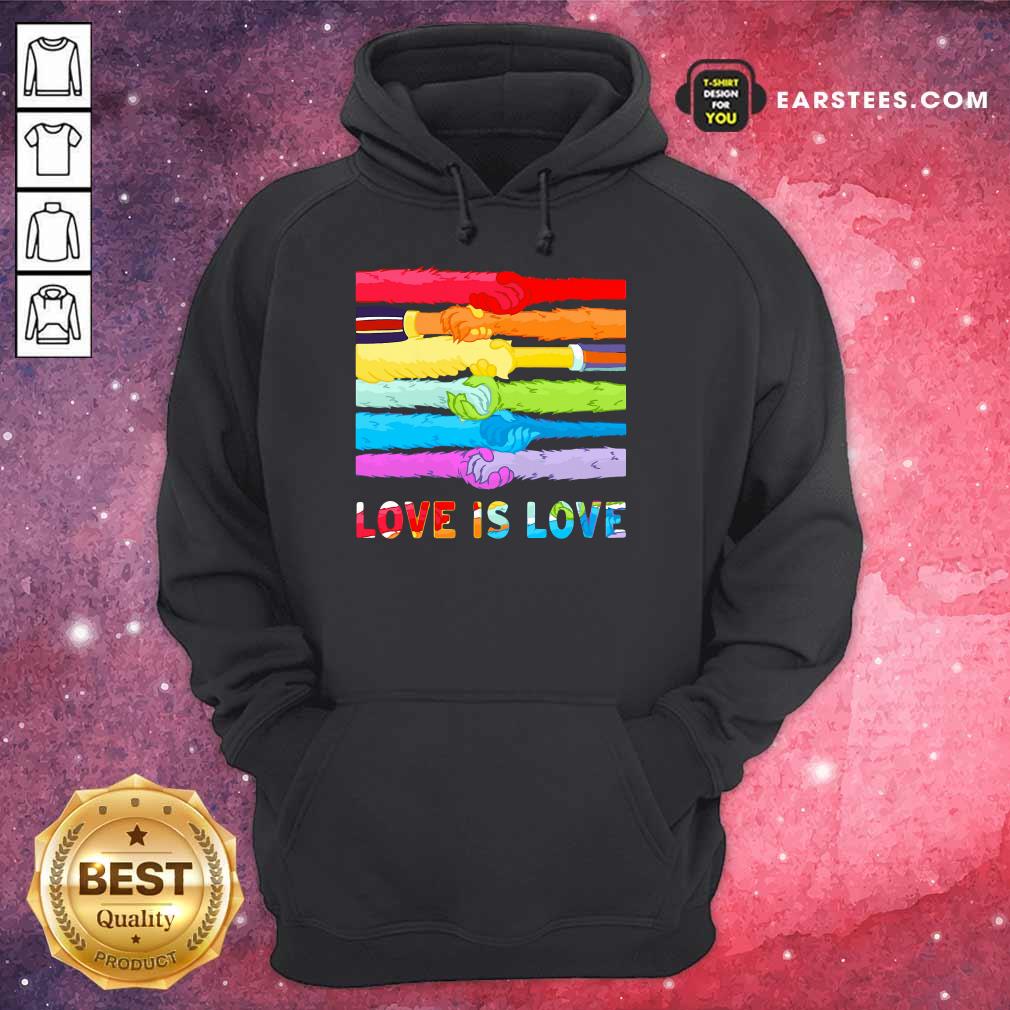 Top LGBT Love Is Love Hold Hand Shirt