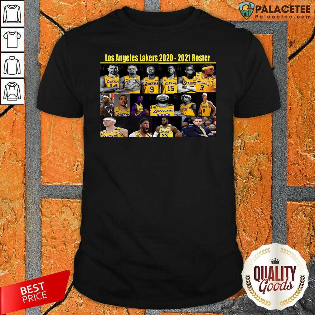 Top Los Angeles Lakers 2020 2021 Roster Shirt