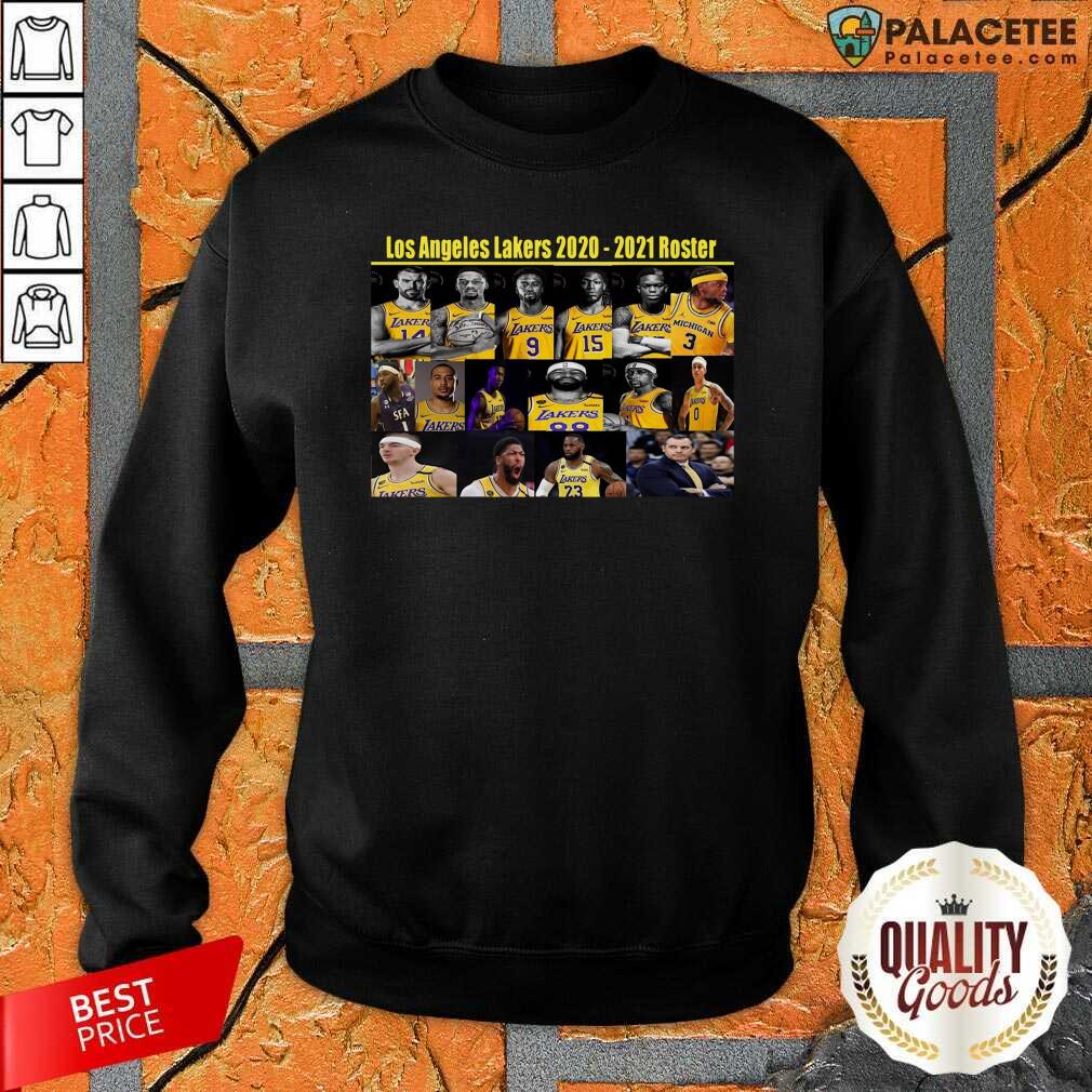 Top Los Angeles Lakers 2020 2021 Roster Shirt