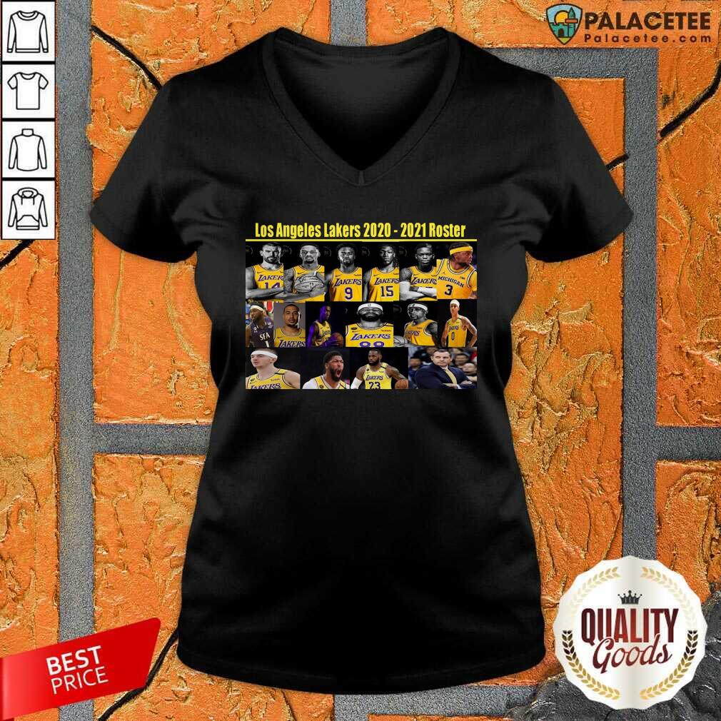 Top Los Angeles Lakers 2020 2021 Roster Shirt
