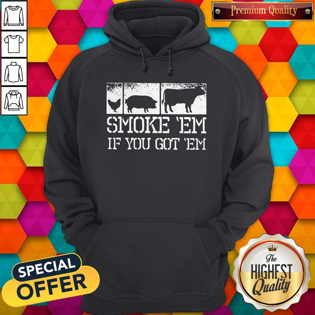 Top Meat Lover Smoke Em If You Got Em BBQ Father's Day Shirt