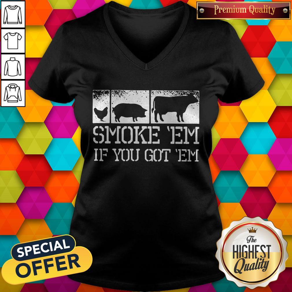 Top Meat Lover Smoke Em If You Got Em BBQ Father's Day Shirt