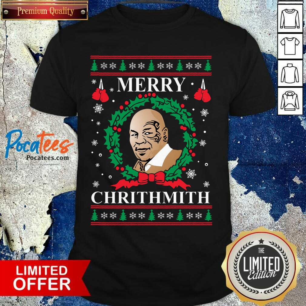 Top Mike Tyson Merry Chrithmith Ugly Christmas Shirt