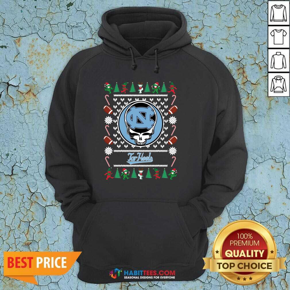 Top North Carolina Tar Heels Grateful Dead Ugly Christmas Shirt
